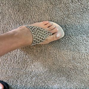 Stuart Weizmann sandal with crystals